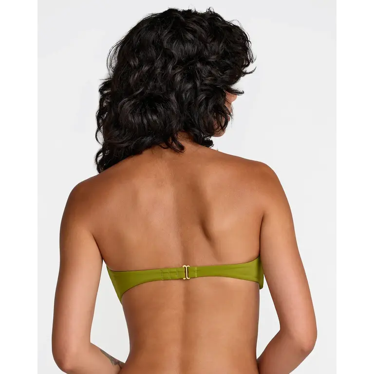 RVCA RVCA - Solid Halter Bandeau Bikini Top