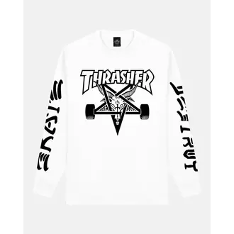 Thrasher Thrasher - Goat Destroy Longsleeve White