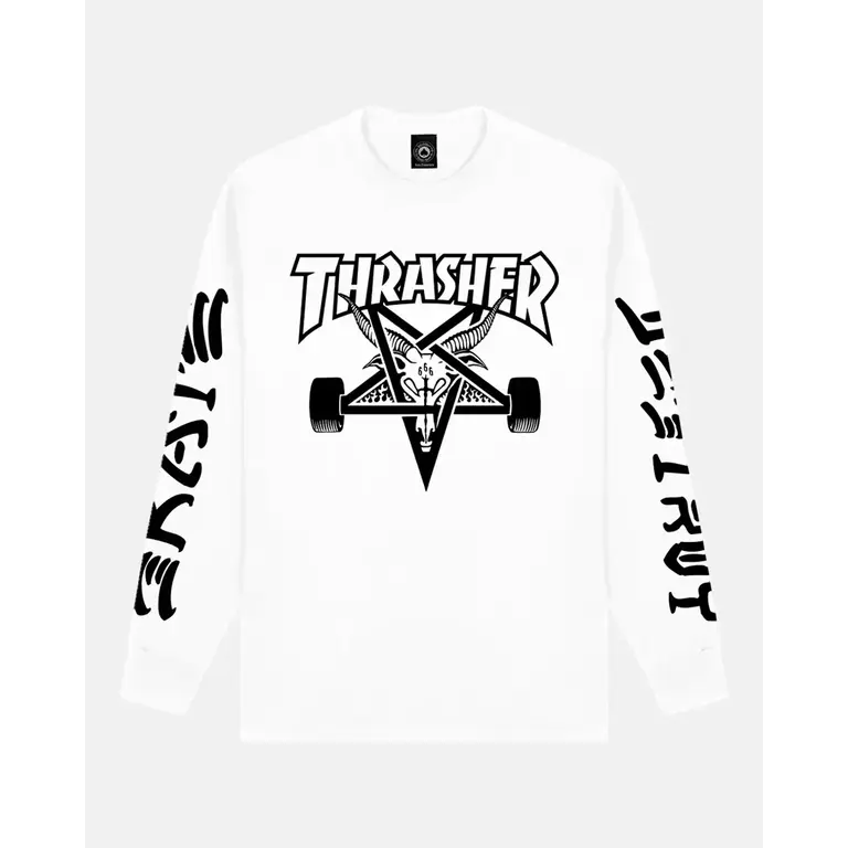 Thrasher Thrasher - Goat Destroy Longsleeve White