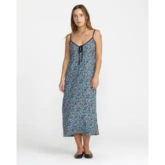 RVCA RVCA -  W's Untamed Floral Slip Dress Arona Blue