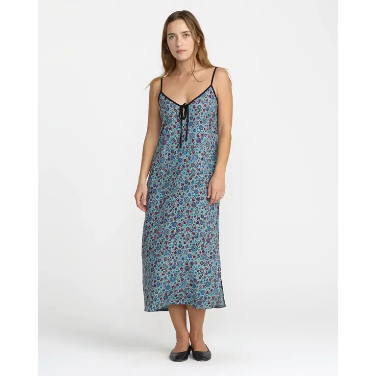 RVCA RVCA -  W's Untamed Floral Slip Dress Arona Blue
