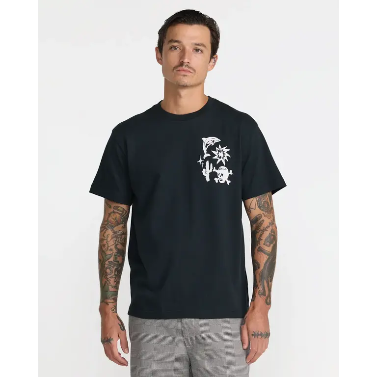 RVCA RVCA - M's High On Life Pirate Black SS