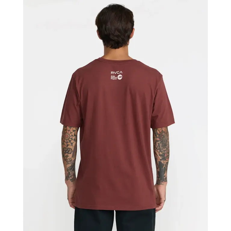 RVCA RVCA - M's Sleepy Skeleton SS Red Earth