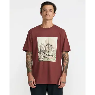 RVCA RVCA - M's Sleepy Skeleton SS Red Earth