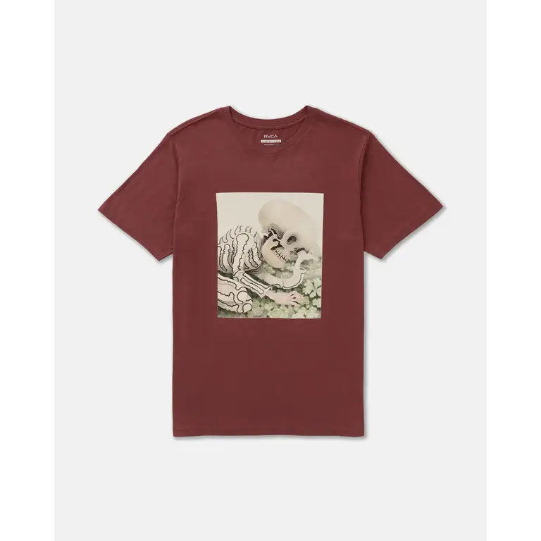 RVCA RVCA - M's Sleepy Skeleton SS Red Earth