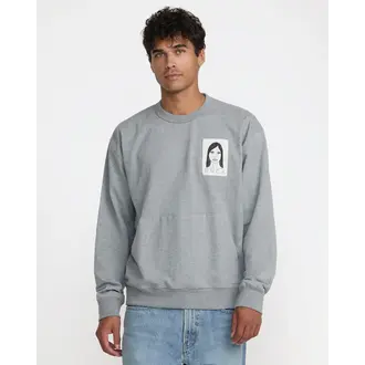 RVCA RVCA - M's Sleepy Girl Pocket Crew Charcoal Heeather