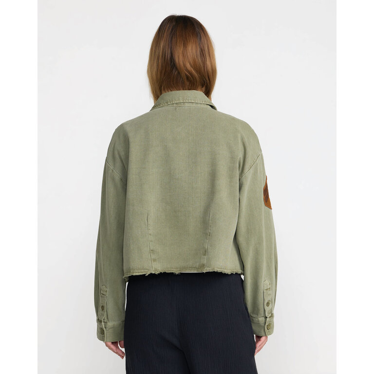 RVCA RVCA - W's Reserve LS Overshirt Olive