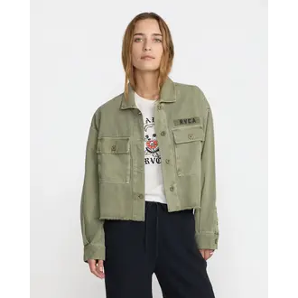 RVCA RVCA - W's Reserve LS Overshirt Olive