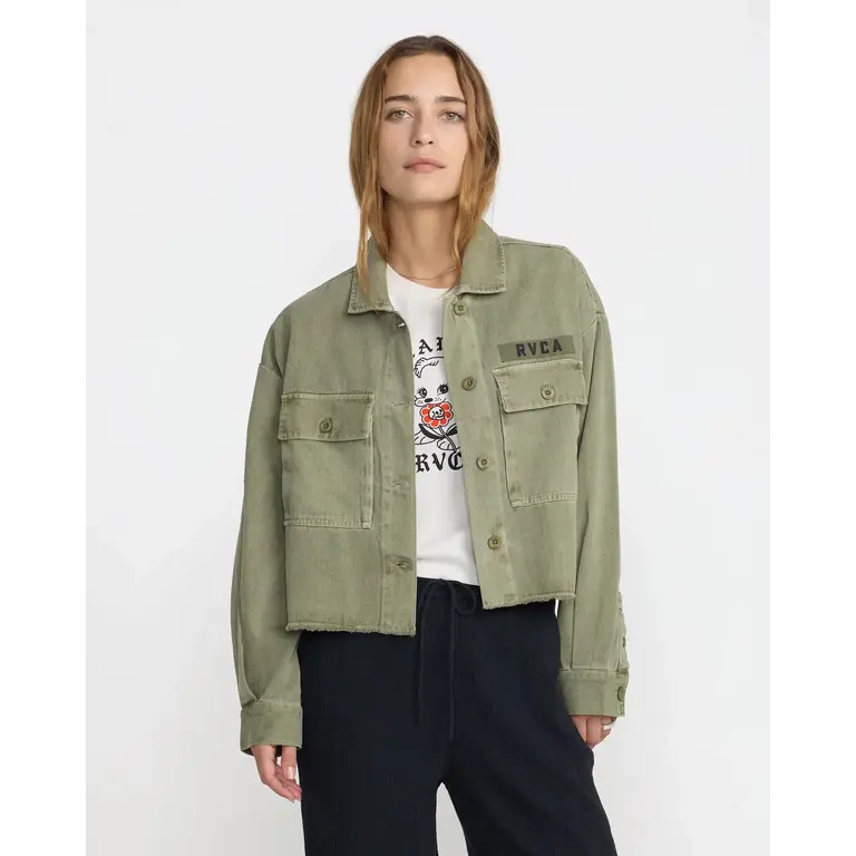 RVCA RVCA - W's Reserve LS Overshirt Olive
