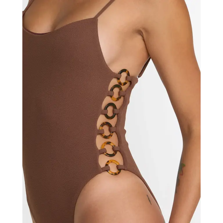 RVCA RVCA - Crinkle Side Ring Swimsuit