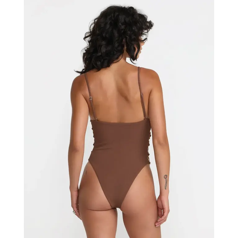 RVCA RVCA - Crinkle Side Ring Swimsuit