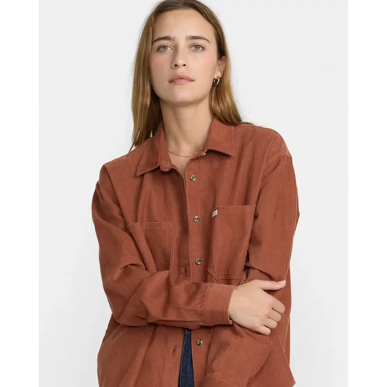 RVCA RVCA -  W's Manchester Overshirt Mocha