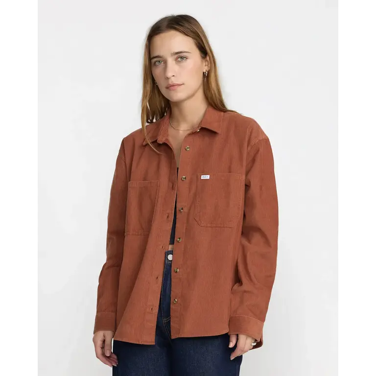 RVCA RVCA -  W's Manchester Overshirt Mocha