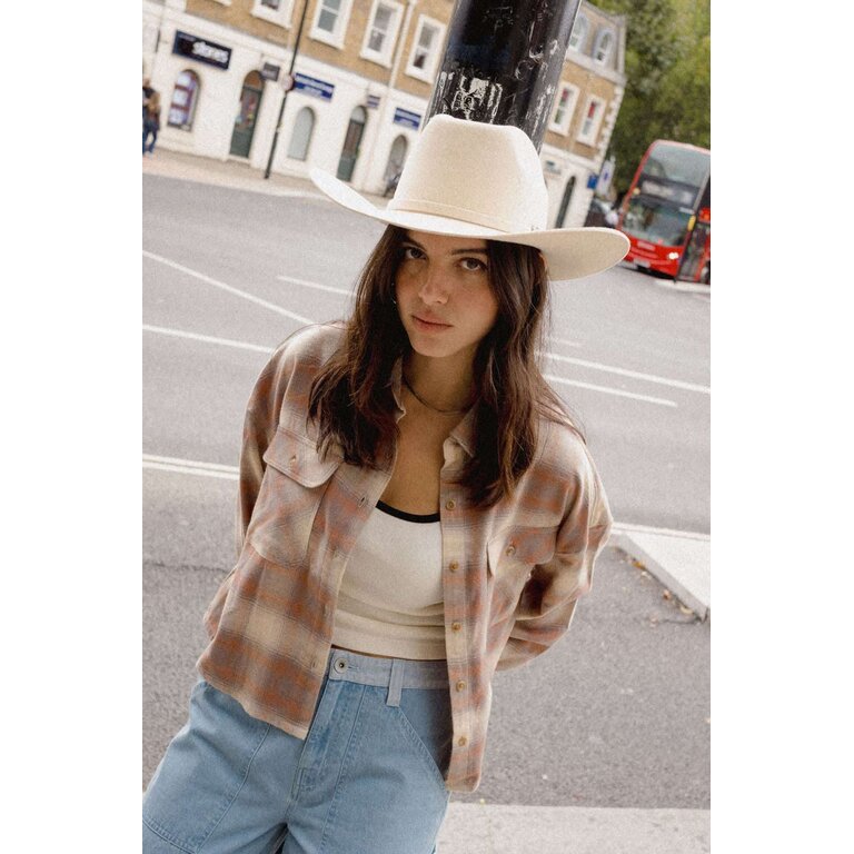 Brixton Brixton - W's Bowery  Crop L/S Overshirt