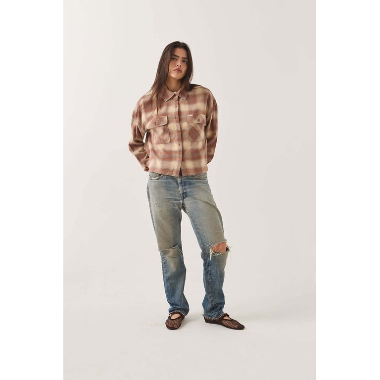Brixton Brixton - W's Bowery  Crop L/S Overshirt