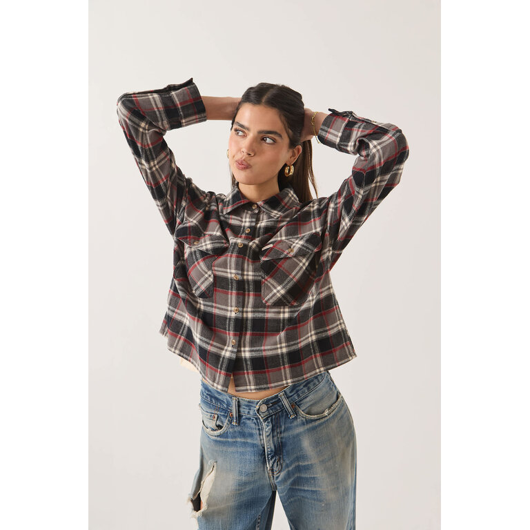 Brixton Brixton - W's Bowery  Crop L/S Overshirt
