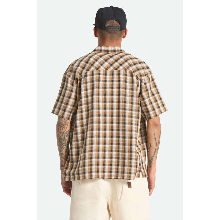 Brixton Brixton - M's Cru Linen Blendf Plaid S/S WVN