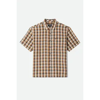 Brixton Brixton - M's Cru Linen Blendf Plaid S/S WVN