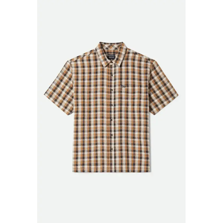 Brixton Brixton - M's Cru Linen Blendf Plaid S/S WVN