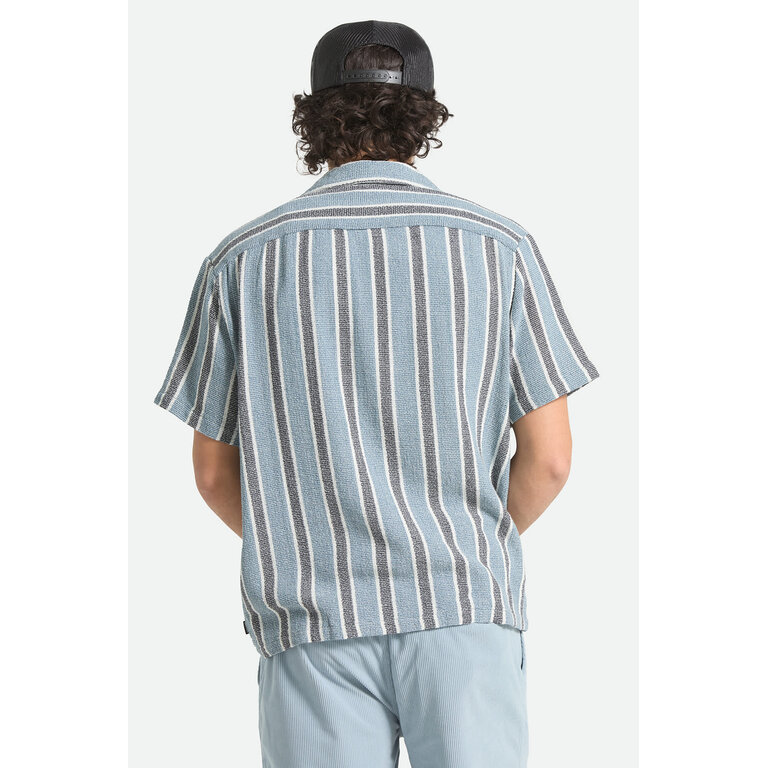 Brixton Brixton - M's Dexter Textured Stripe S/S