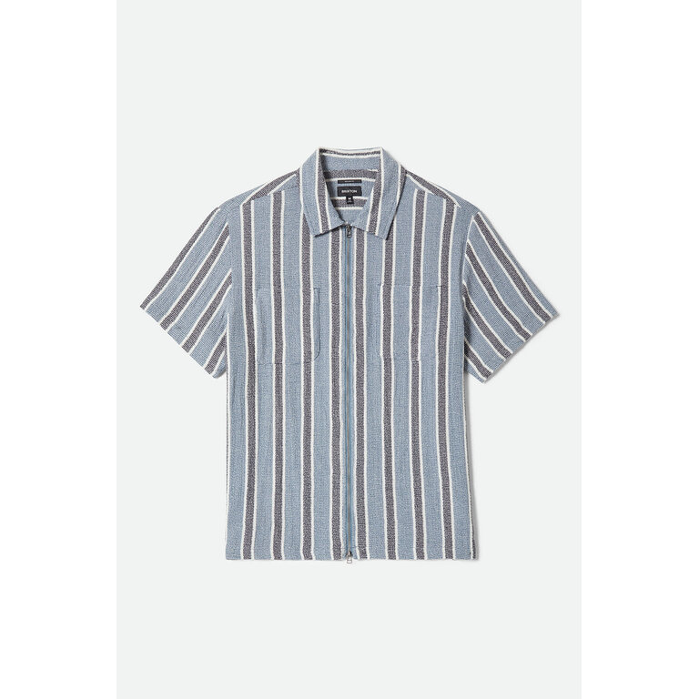 Brixton Brixton - M's Dexter Textured Stripe S/S