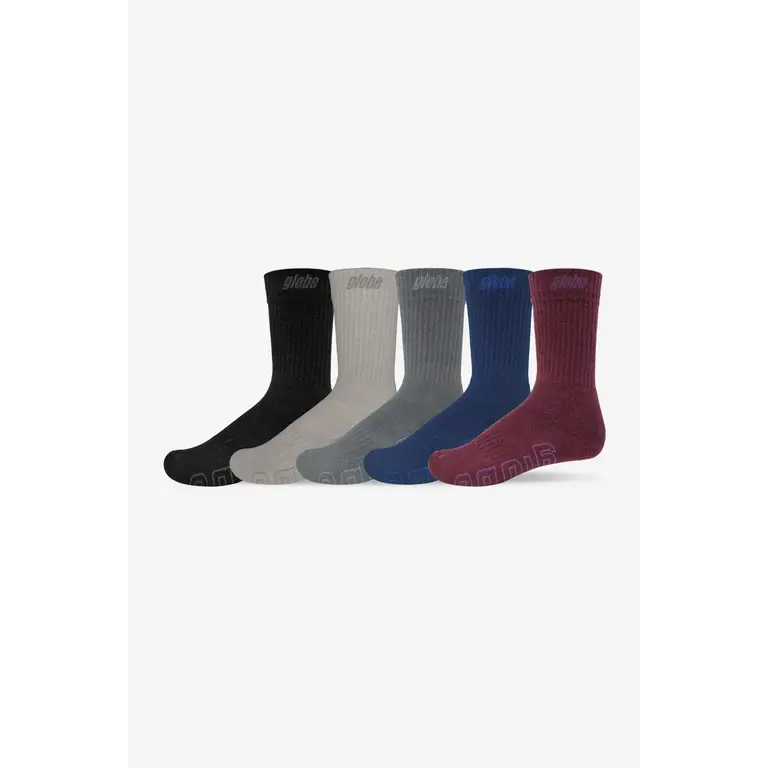 Globe Globe - Impact Hi Crew Sock 5 Pack