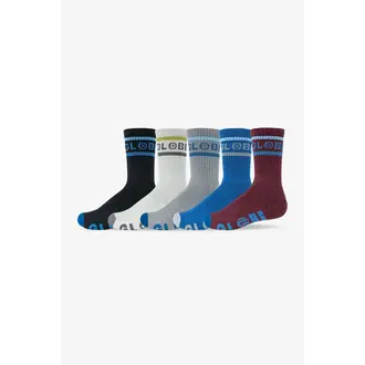 Globe Globe - Tilt Hi Crew Sock 5 Pack