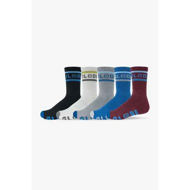 Globe Globe - Tilt Hi Crew Sock 5 Pack