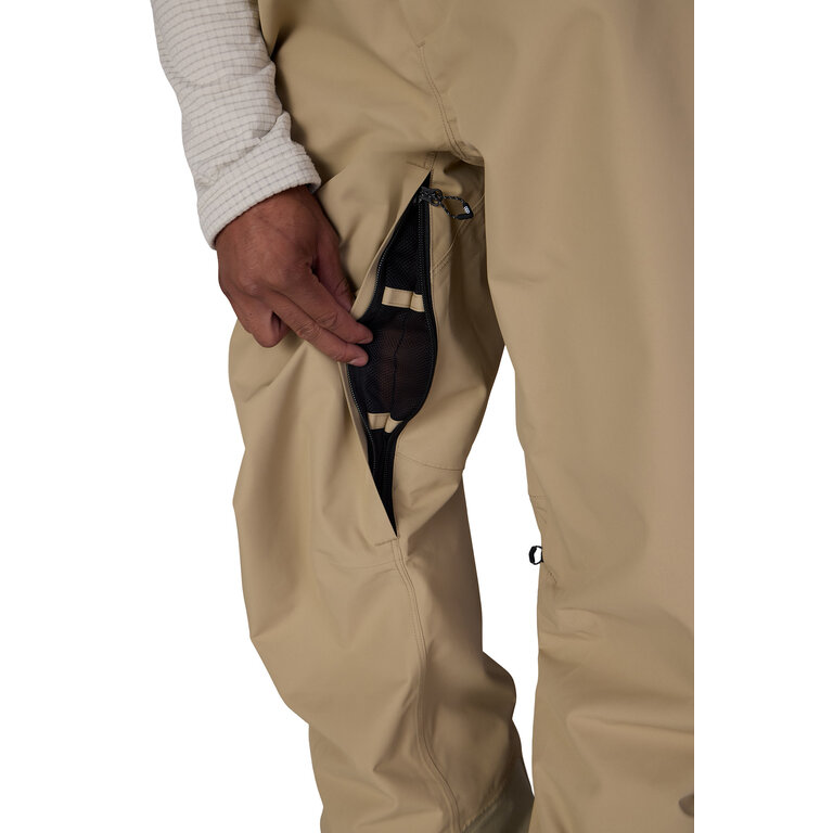686 686 - Lockup Shell Bib Khaki