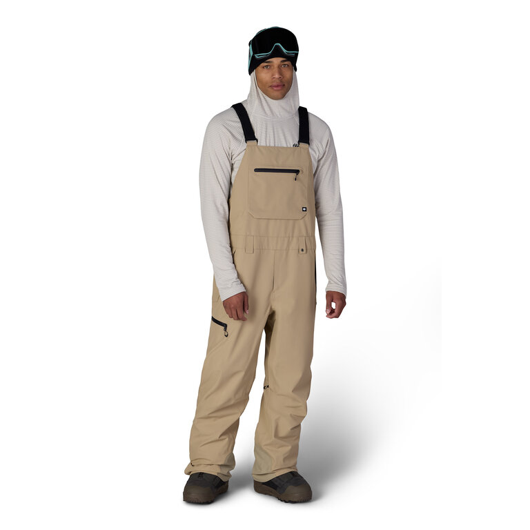 686 686 - Lockup Shell Bib Khaki