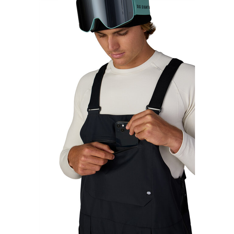 686 686 - Lockup Shell Bib Black