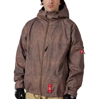 686 686 - M's Dojo Shell Jacket Brown Crinkle Wash