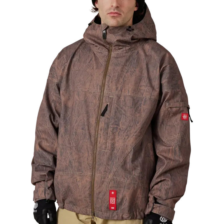 686 686 - M's Dojo Shell Jacket Brown Crinkle Wash