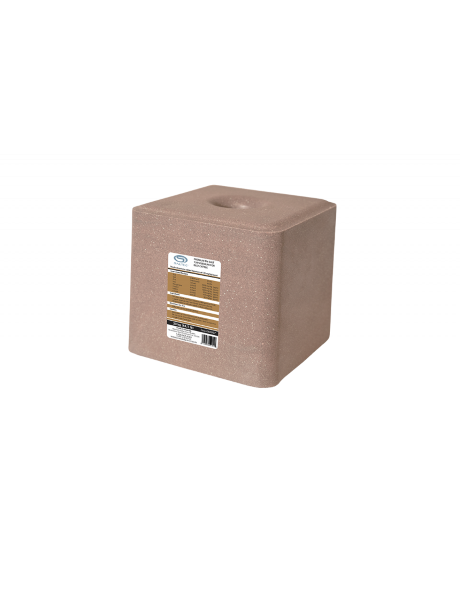 Canadian Agriblend Saltec Trace Mineral w/ 120 Selenium Block 20KG