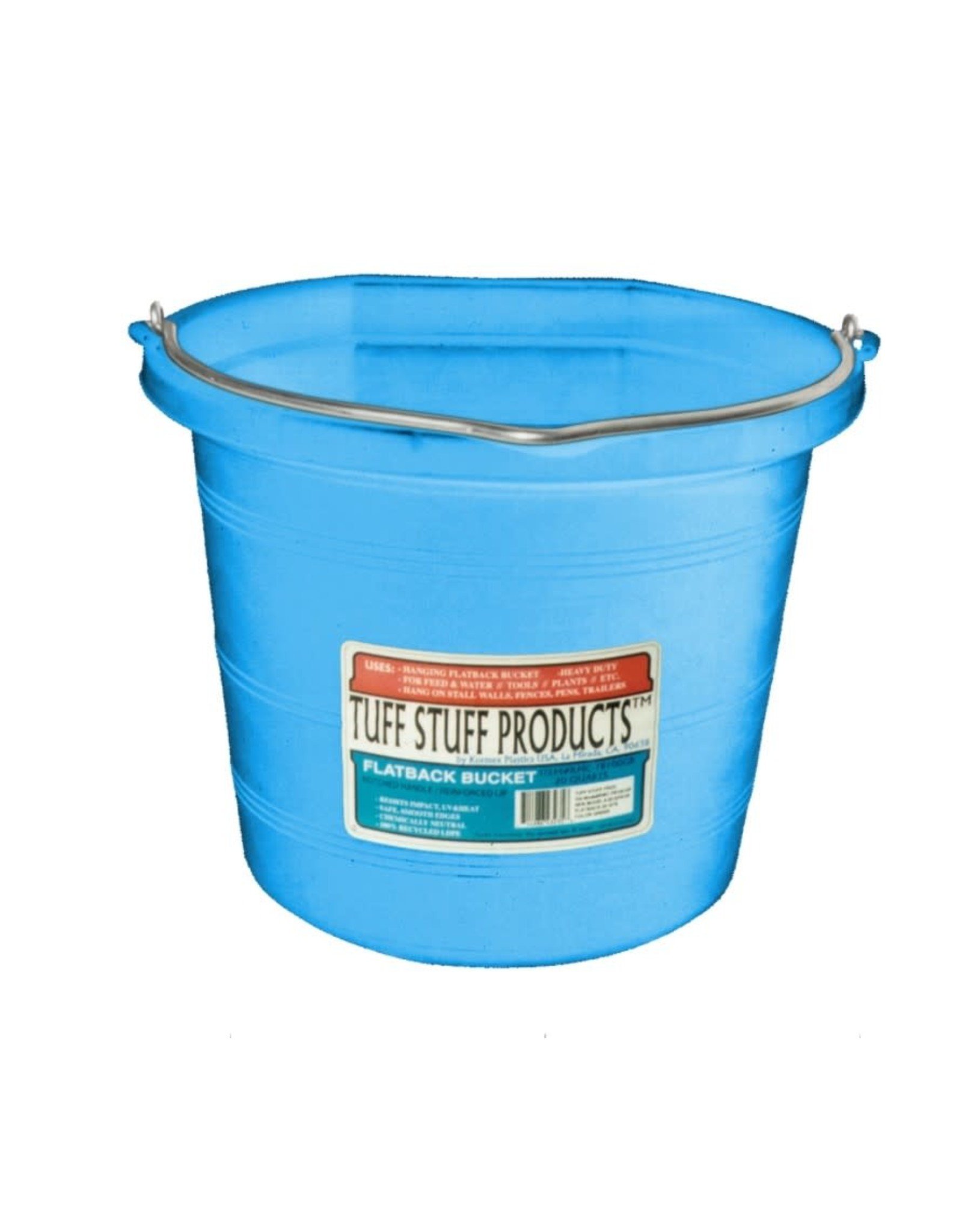 Tuff Stuff Plastic Flatback Bucket