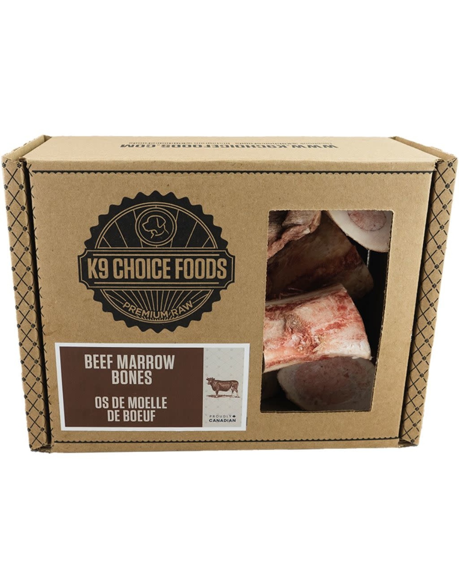 K9 Choice K9 Choice Frozen - Beef Marrow Bones 5-7" 3 LB