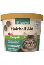 Naturvet Soft Chew Hairball Plus Pumpkin 60CT