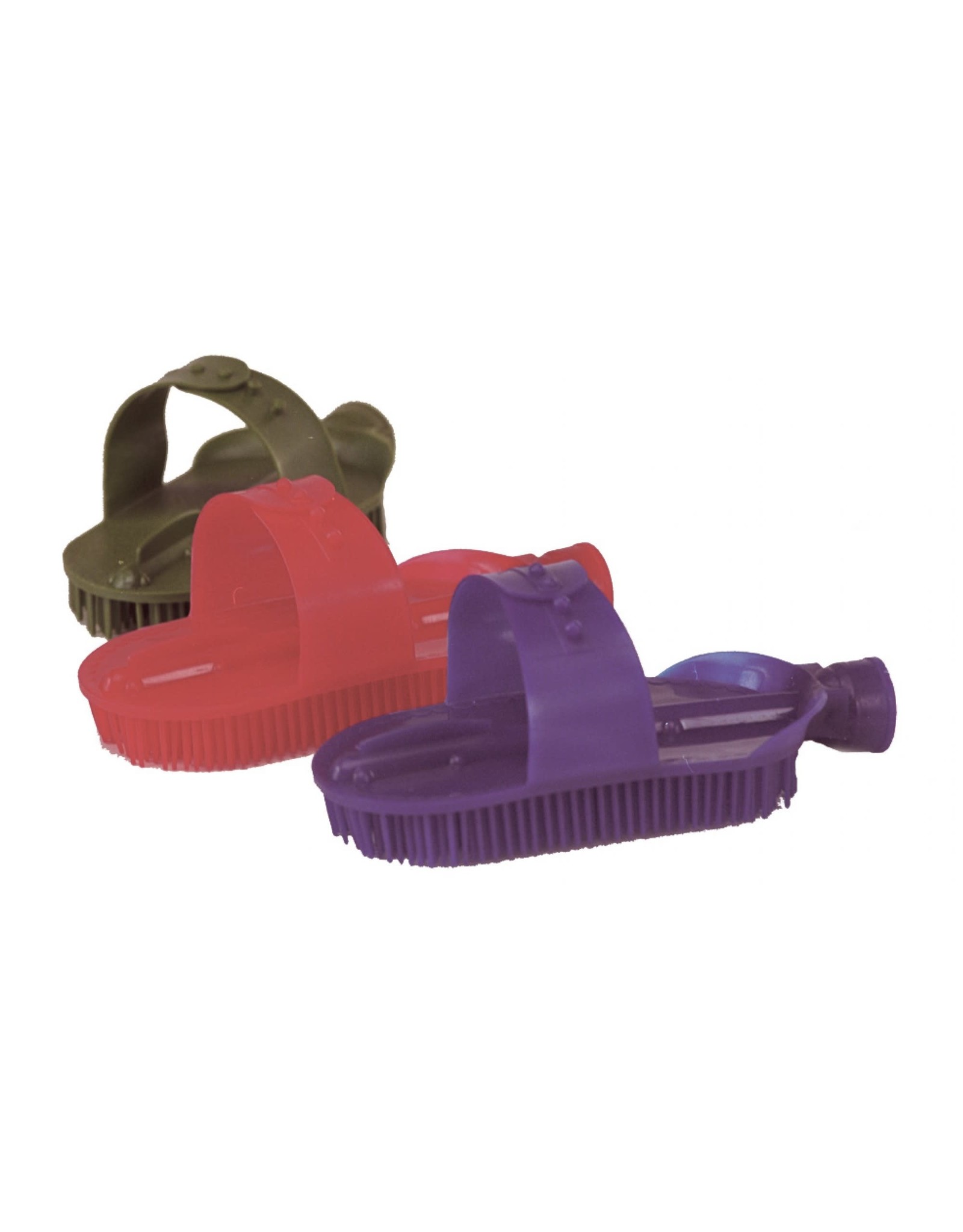 Western Rawhide Plastic Curry Comb w/ Hose Attachment