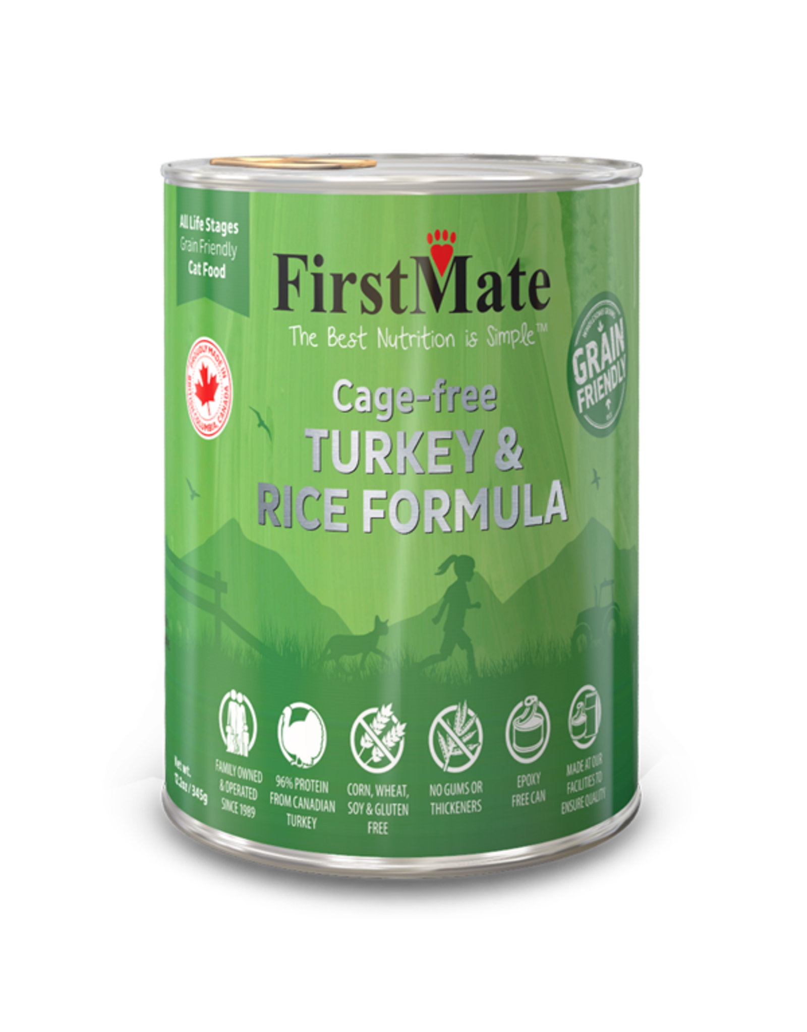 FirstMate FirstMate Cage Free Turkey & Rice [CAT] 12.2OZ