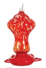 Pinebush Art Glass Color Explosion Hummingbird Feeder