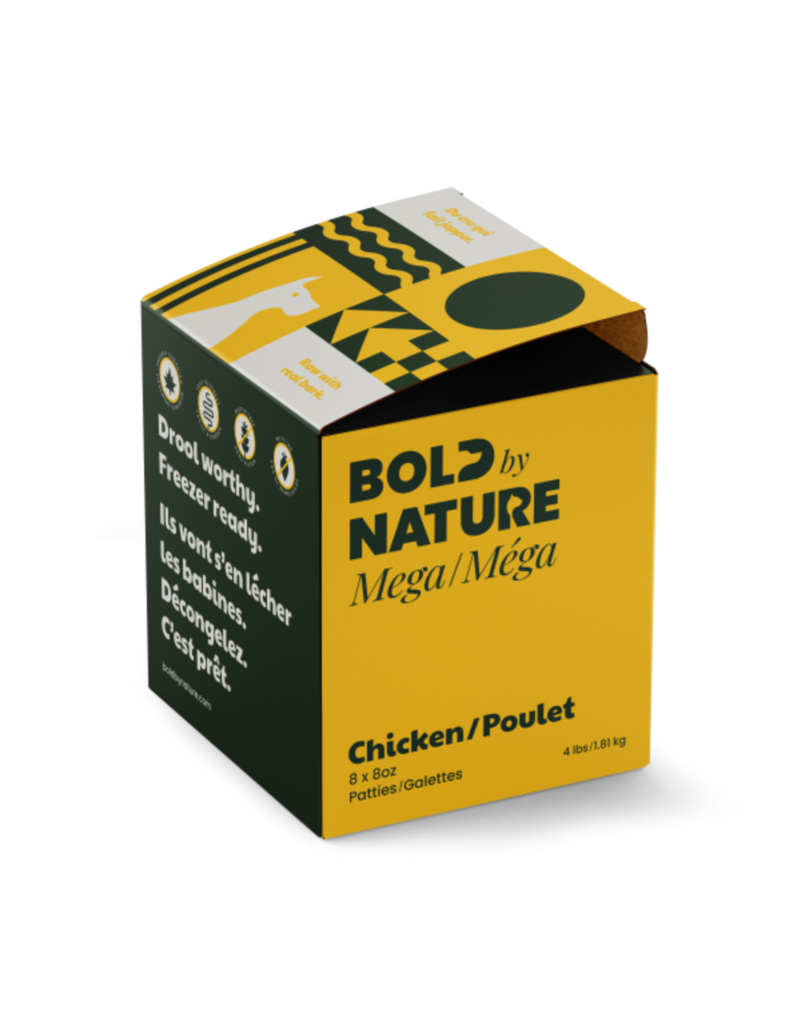 Bold By Nature Bold By Nature Frozen - Mega Chicken Patties [DOG]