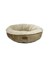 Ethical Embossed Bone Round Bed Taupe 18"