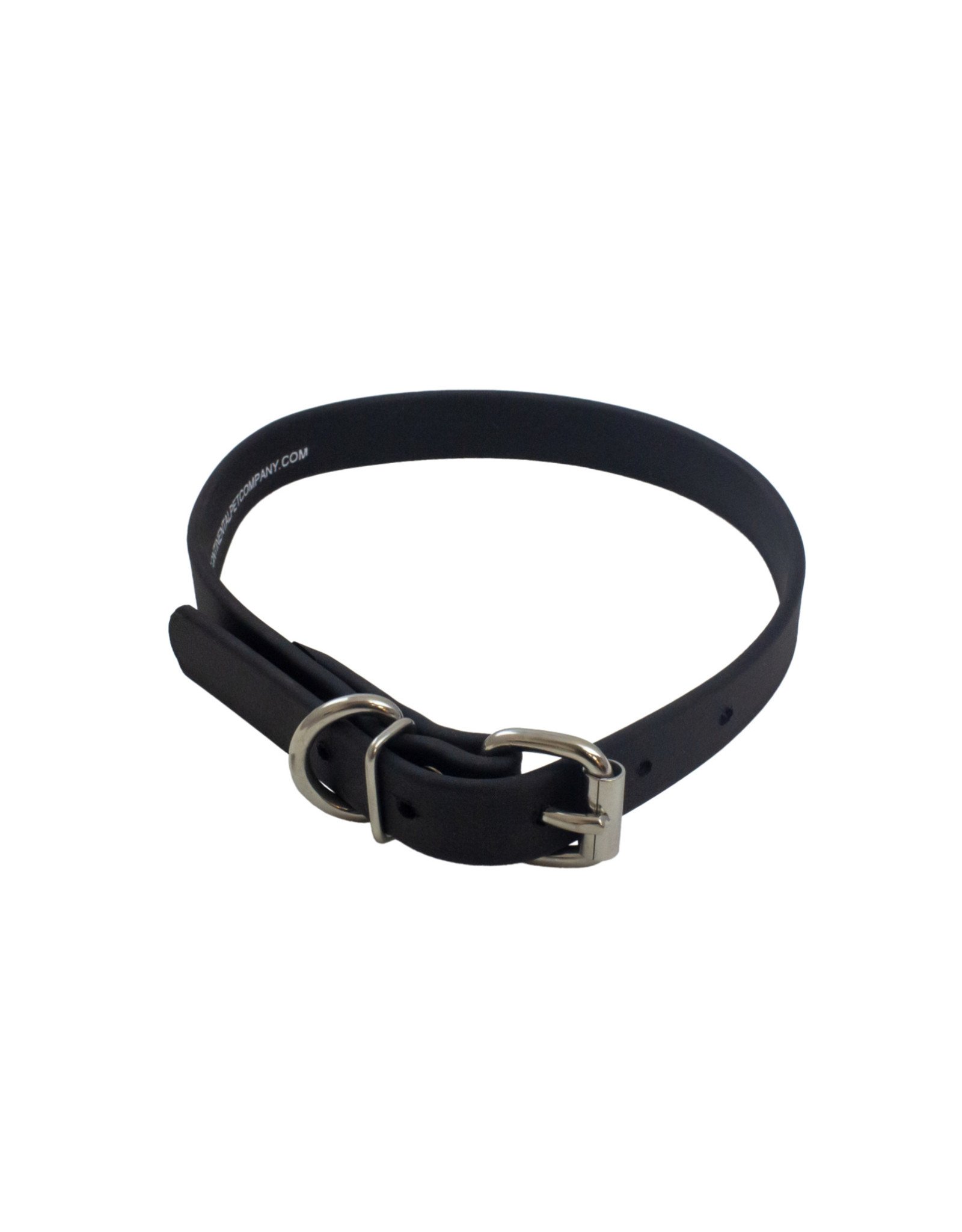 Continental Pet Biothane Collar Metal Buckle 24” x 1” Black