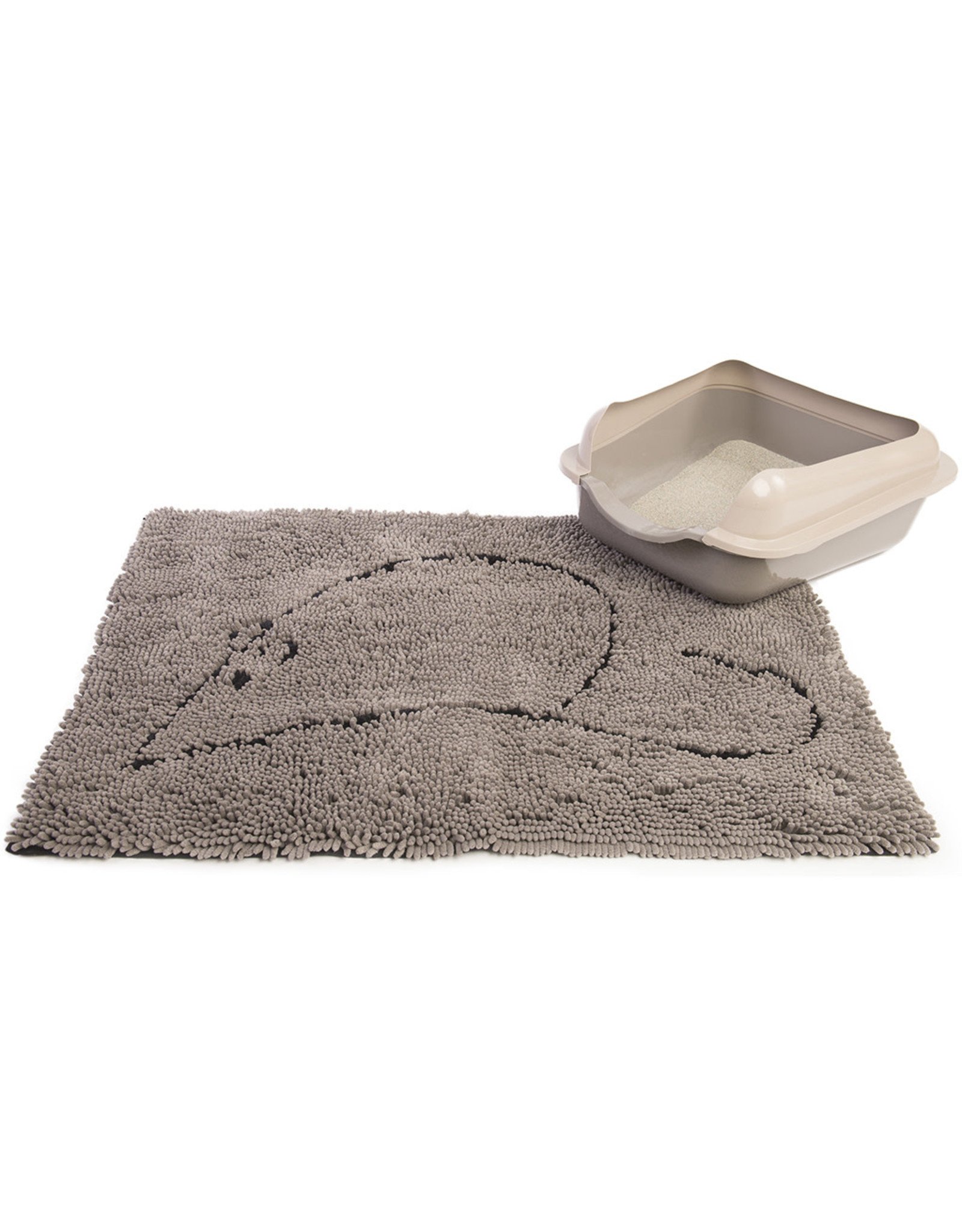 Dog Gone Smart Dirty Cat Littermat Gray 35" x 26"