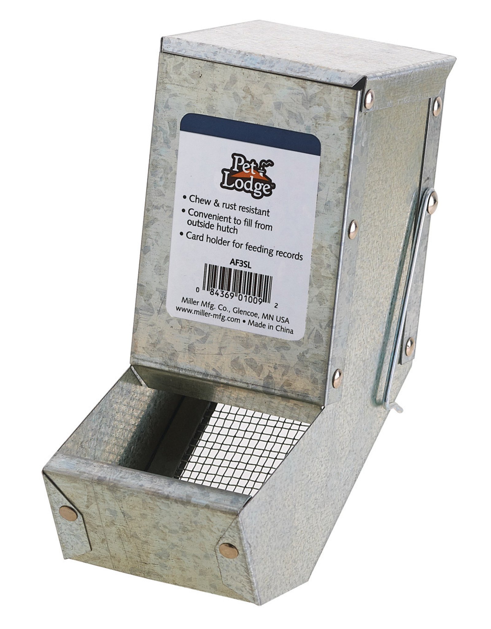 Little Giant Small Animal Galvanized Feeder w/ Sifter Bottom 3"