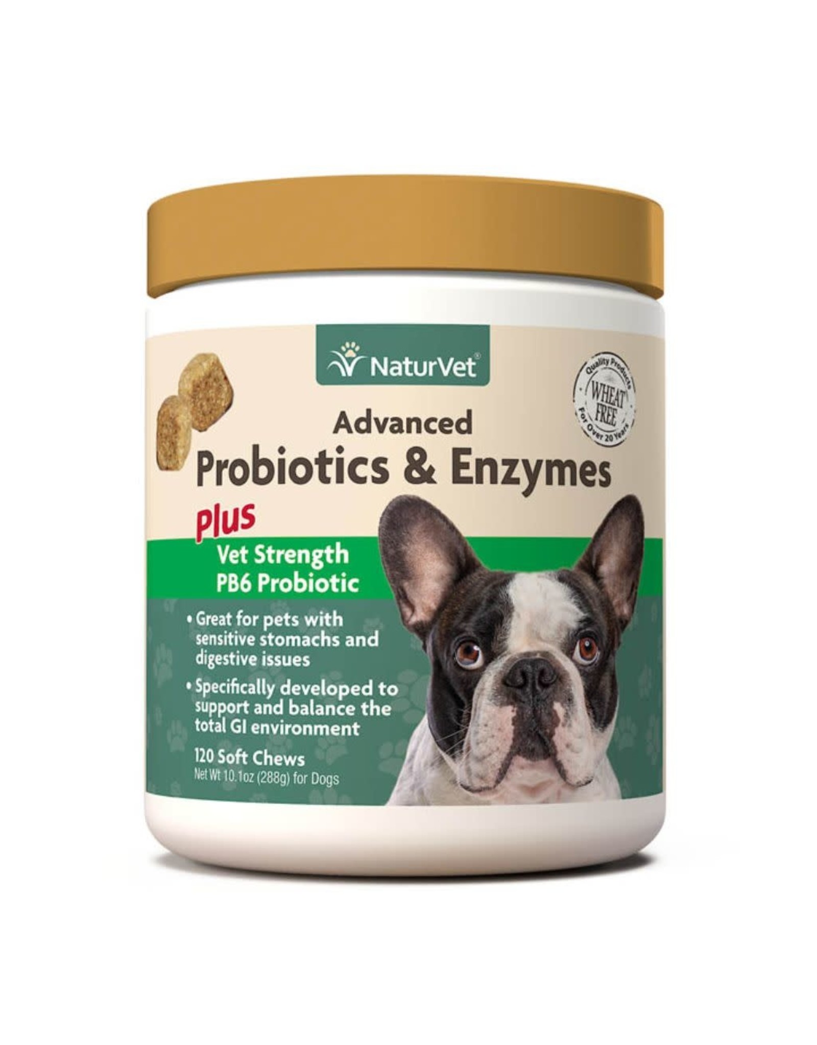 Naturvet Advanced Probiotics & Enzymes Soft Chew 120CT