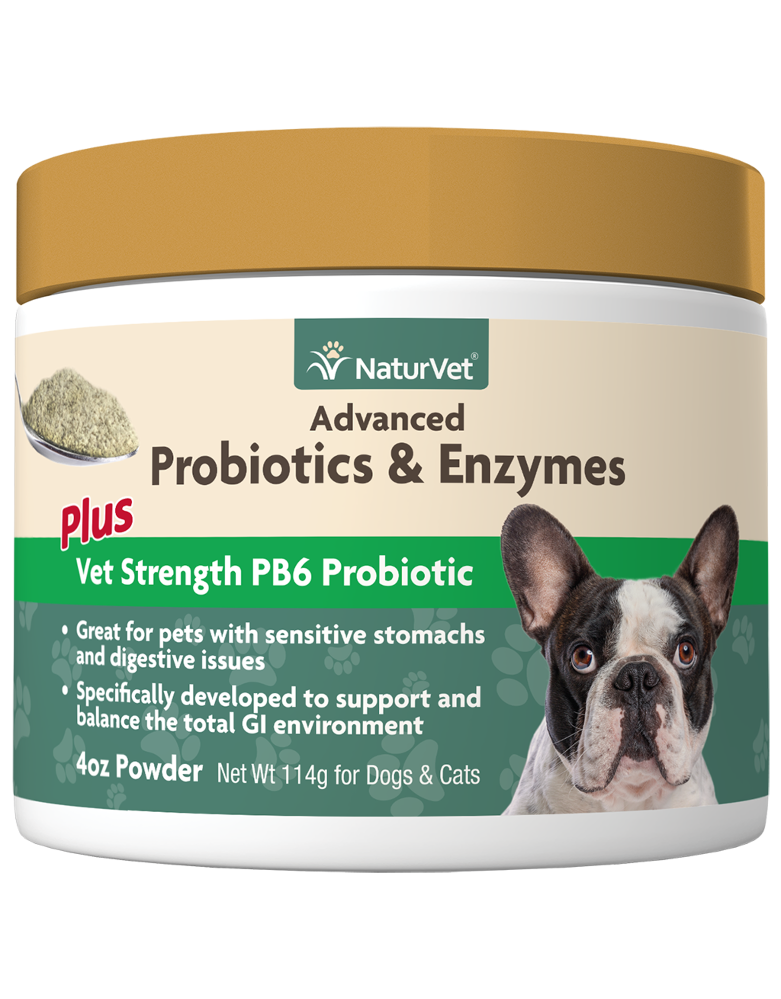 Naturvet Advanced Probiotics & Enzymes Powder 4OZ
