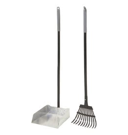 Petmate Clean Response Aluminum Rake & Pan LG