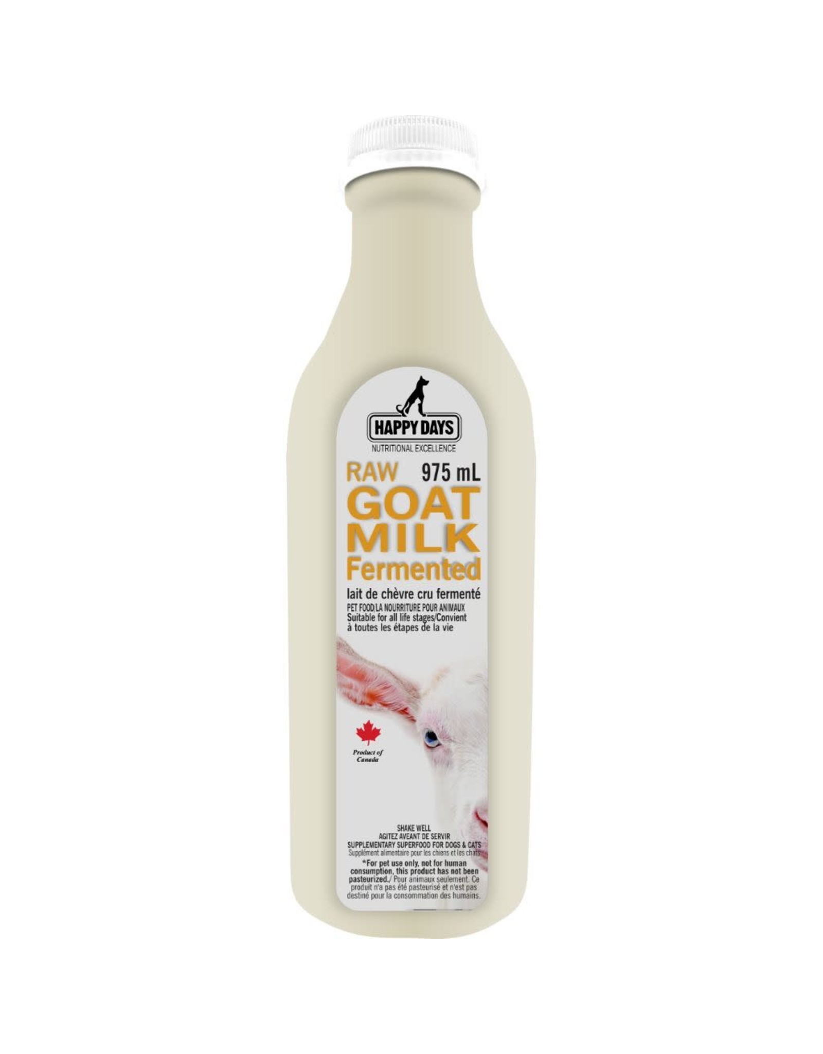 Happy Days Happy Days Frozen - Raw Fermented Goat Milk 975mL