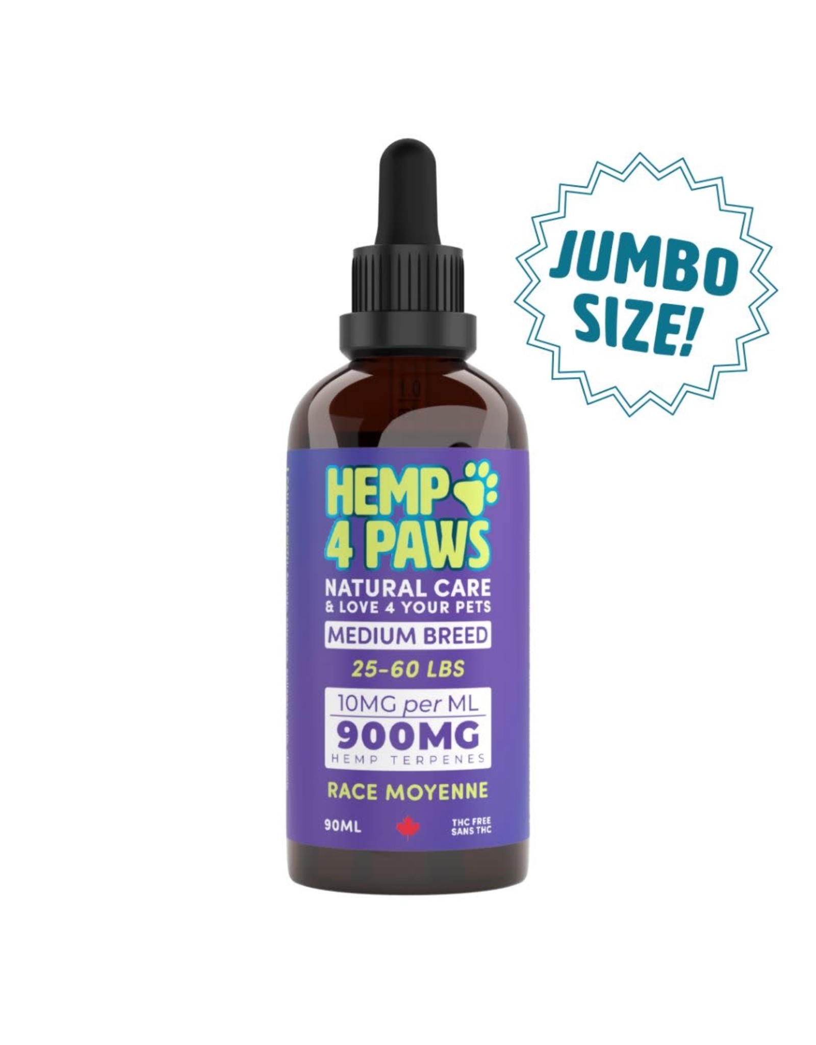 Hemp 4 Paws Hemp 4 Tails Medium Breed 1800MG/90ML